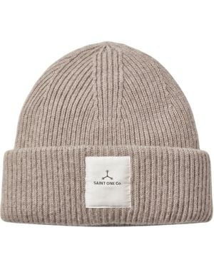 Saint One Co. Neutrals Mmxxv Beanie Oatmeal - Grey