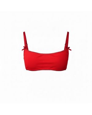 The Coolgirl Nyc Jane Soft Bra - Red