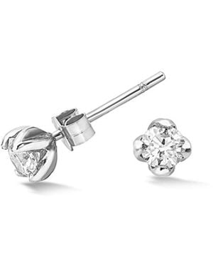 Dower & Hall Topaz Orissa Studs - White