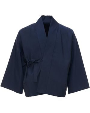 MOE Jeans Wool Jacket Reversible - Blue