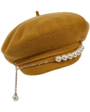 Misa Harada Millinery Billy Knitted Cap - Brown