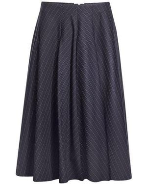 Maison sél A Line Lady Skirt With Pockets - Blue