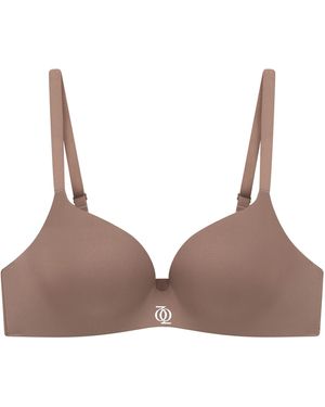 GOD SAVES QUEENS Neutrals Second Skin Teardrop Bra Mushroom - Brown