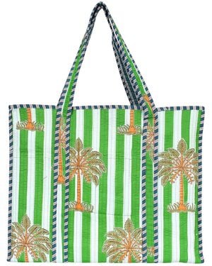 Conscious Yoga Collective The Palm Tree Tote - Green