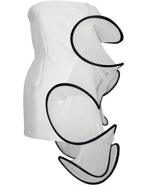 Laura Daili Sculptural Moon Star Dress - Metallic