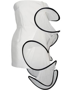 Laura Daili Sculptural Moon Star Dress - Metallic