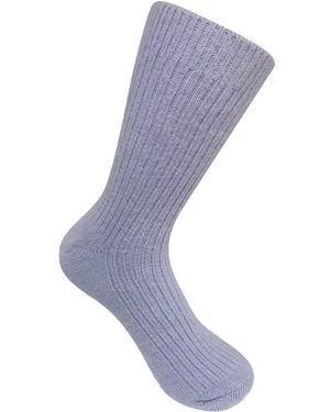 HIGH HEEL JUNGLE by KATHRYN EISMAN Cashmere Socks - Purple