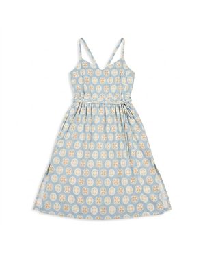 ELOI Vinton Print Dress - Blue