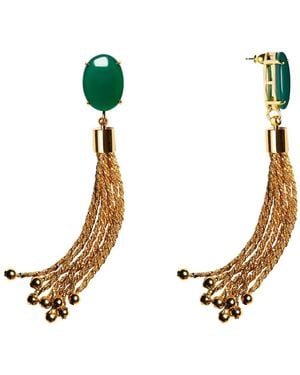 Crystalline Jewellery Forest Flow Earrings - Metallic