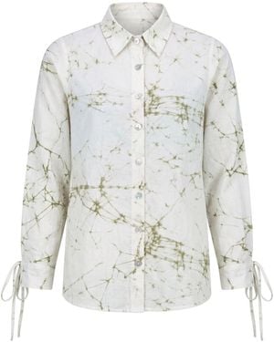 Celeste Mendis Raindrop Shirt - White