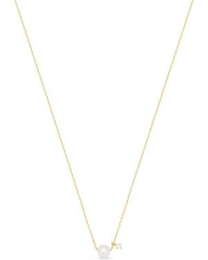 Esterah Pearl & Sparkle Necklace - Metallic
