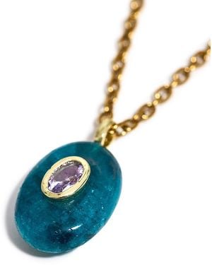 Kybele Studio Mare Apatite Oval Pendant Necklace - Blue