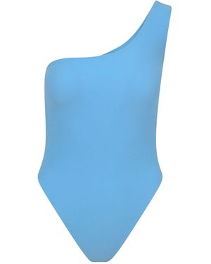 Blake Swimwear Wave One Shoulder Swimsuit - Blue