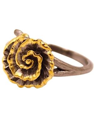1610Istanbul Peony Ring - Metallic