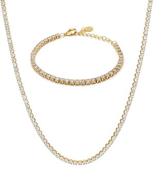 Crystals and Co Tennis Set - Metallic
