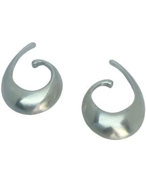 Tg-Jewellery by Tamara Gervasio Conchiglia Ear Cuffs – Sterling Satin Finish – No Piercing - Blue