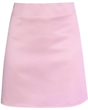 2KStyle Blackpink A-Line Satin Effect Mini Skirt