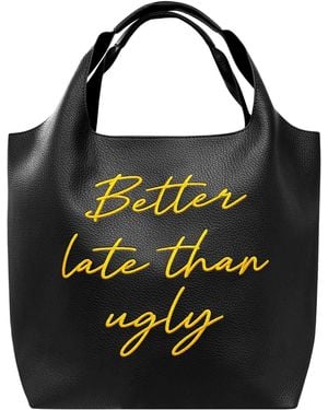 Lilly Loves Better Late Than Ugly Bucket Bag - Black