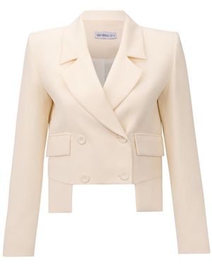 Ma Mulier Hira Crop Jacket - Natural
