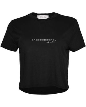ADIBA Independent Cropped Tee - Black