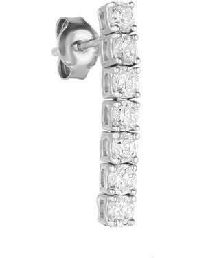 Spero London Sterling Tennis Earring - White