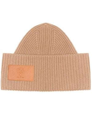 PLACE OF ELMS Neutrals Caramello Perugia Beanie - Natural