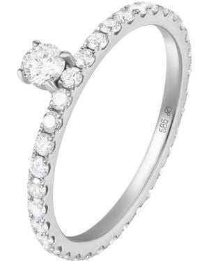 Dyamka Paved Solitaire Ring - Metallic