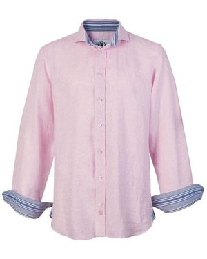 Koy Clothing Flamingo Linen Shirt - Purple