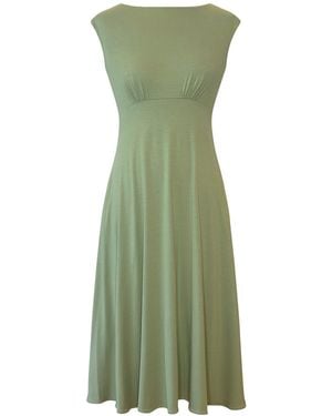Alie Street London Luna Midi Dress With Pockets - Green