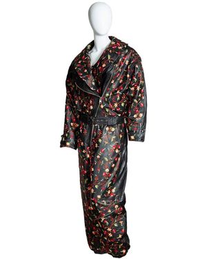 Zasta Studio The Athena Italian Leather Embroidered Jumpsuit - Black
