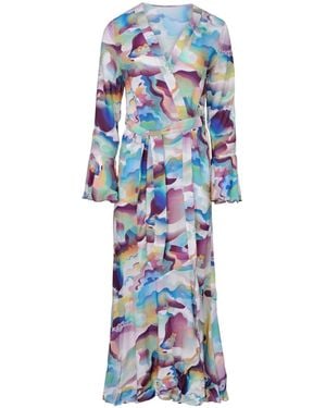Oh!Zuza Mamma Mia! Maxi Dressing Gown - Blue