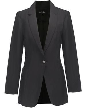 Smart and Joy Tailored Blazer Jacket - Black