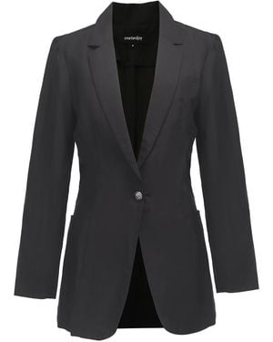 Smart and Joy Tailored Blazer Jacket - Black