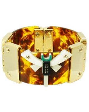 Gissa Bicalho Handmade Acrylic Bracelet Dragonfly - Yellow