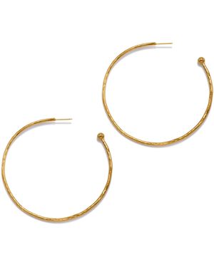 Jaredjamin Medium Hooptastic Post Earrings - Metallic
