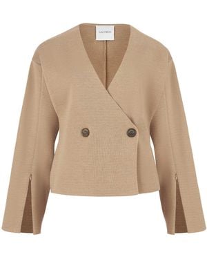 SALANIDA Galante Knitted 100% Merino Blazer - Natural