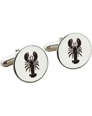 Posh Totty Designs Lobster Disc Cufflinks - Metallic