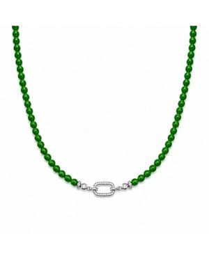 Ormiro Sylva Chardonnay Beaded Necklace - Metallic