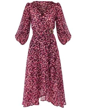 SACHA DRAKE Zora Wrap Dress - Red