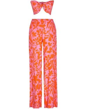 By Felizia Zayana Floral Print Co-Ord Set - Red