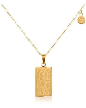 Arctic Fox & Co. Taurus Zodiac Star Sign Necklace - Metallic