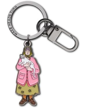Make Heads Turn Enamel Keychain & Bag Charm Grandma - White