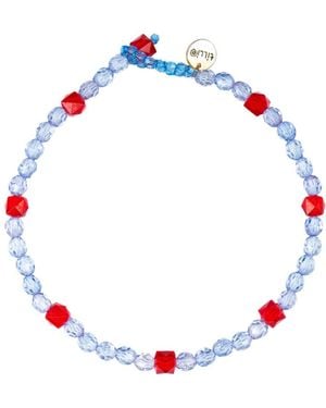 Tillie Beads Sea Daily Wear Carnival Bead Necklace - Red