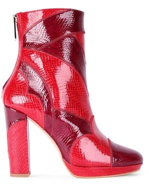 Terry De Havilland Claudia Merlot Ankle Boot - Red