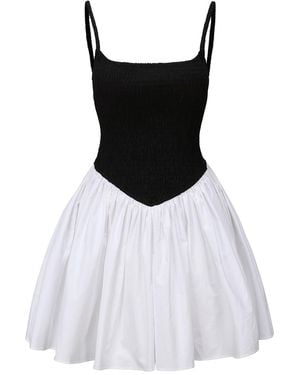 NUAJE NUAJE Bianca Smocked Ballerina Mini Dress - Black