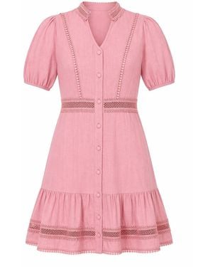 strapless open back dress Ballerina Era Skater Mini Dress in Blush Pink main image 0