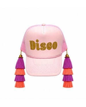 Julia Clancey Disco Tasseltastic Swinglette Trucker Cap - Pink