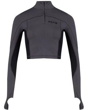 Pcfg Your Itch High Neck Active Top - Black