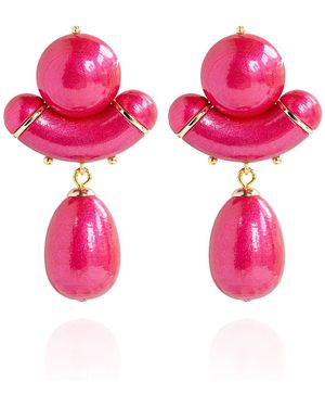 Saule Label Aria Earrings - Pink
