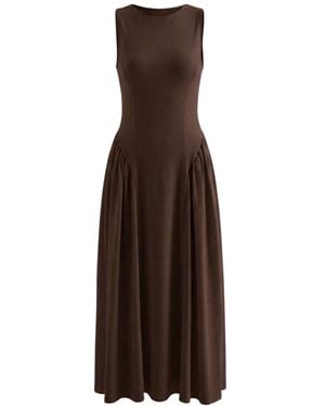 Monlicia Elaris Viscose Bodycon Maxi Dress - Brown